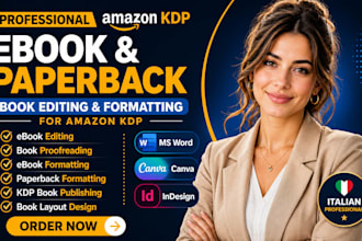 do KDP book editing, kindle paperback book formatting for KDP book publishing
