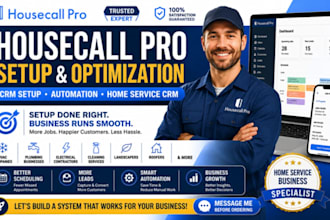 housecall pro housecall pro setup crm setup crm automation home service crm
