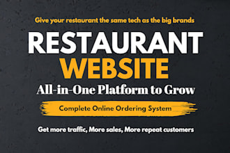 design modern restaurant website, cafe website, food ordering wordpress website
