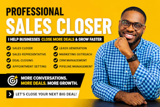 commission based sales closer b2b sales agent sales rep saas sales cold calling