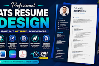 professionally design, format and rewrite your resume and CV