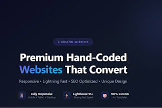 create a custom coded website from scratch