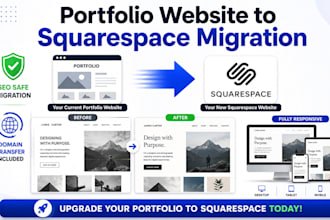 migrate portfolio website to squarespace seamlessly domain transfer