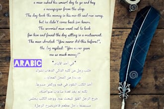 editing image and video translate books into arabic