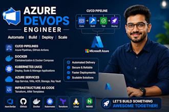 be your azure devops engineer for cicd, docker, kubernetes and azure pipelines