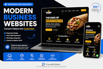create a modern responsive landing page