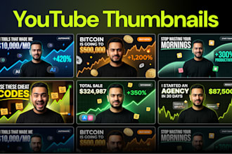 design click worthy youtube thumbnails and channel art
