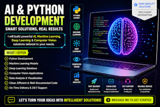develop python machine learning and deep learning projects