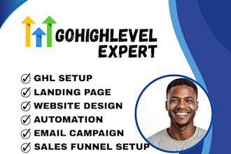 build ghl website,sales funnel, ghl landing page