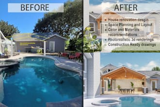 create custom home renovation designs and photorealistic 3d renders