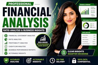 do financial analysis, ratio analysis, and business performance reports