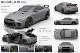 design custom car body kits widebody kits rc parts and cad models