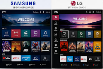 install iptv apps on samsung tizen and lg webos smart tvs