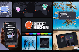 design a complete brand identity and landing page for your startup