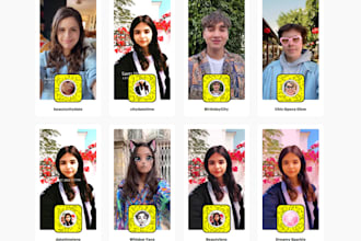 create viral snapchat lens, trending snapchat filter, custom and ar lenses