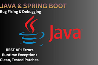 debug and fix bugs in your java spring boot, or javascript code