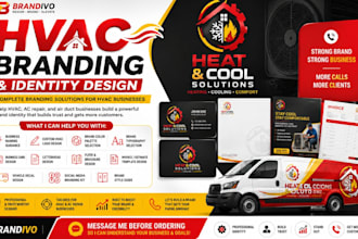 design a hvac logo and hvac branding for your aircon business