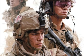 unique military themed illustration for you