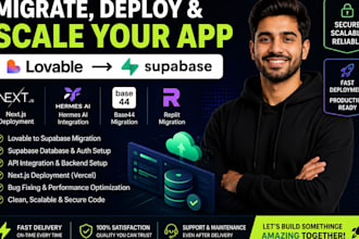 migrate, deploy lovable to supabase nextjs deployment hermes ai base44 replit