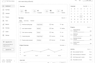 design clean UX wireframed in figma for your app or website