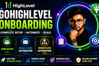 setup gohighlevel sales funnel and gohighlevel onboarding