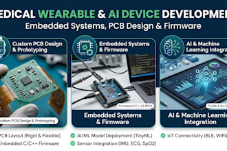 develop medical wearable pcb, ai devices and embedded systems