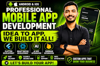 develop flutter app, mobile app development flutter react native ai app creation