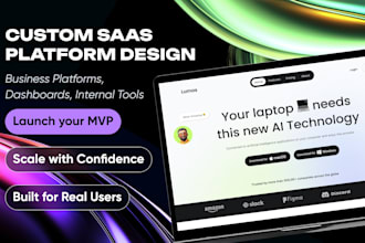 design custom saas platform dashboard admin panel internal tool web app UX UI