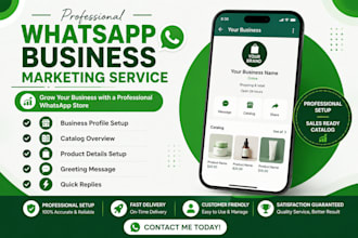 create a professional whatsapp business catalog and store
