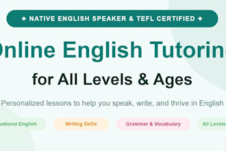 be your native english teacher
