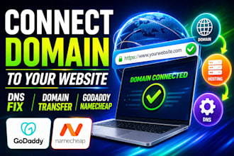 connect domain to your website hosting dns fix domain transfer godaddy namecheap