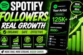 organically promote your spotify music for real followers spotify streams growth