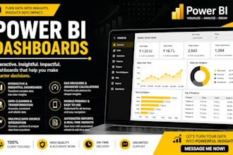 design interactive power bi dashboards and data visualization