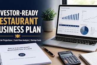 investor ready restaurant business plan financial projections cash flow analysis