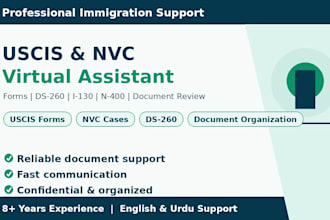 organize nvc and ds 260 for your immigration case
