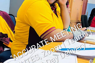 type accurate meeting minutes from zoom and teams meetings