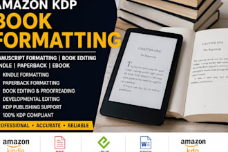 amazon KDP book formatting manuscript formatting book editing kindle