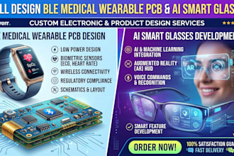 design ble medical wearable pcb and ai smart glasses