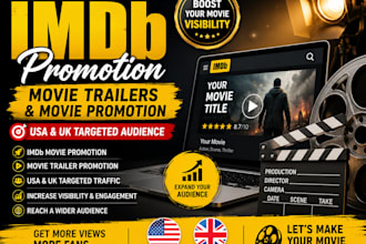 do imdb promotion, imdb movie trailers hit 1m USA,UK viewers movie promotion