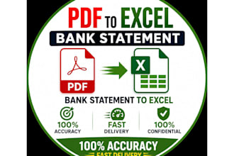 convert PDF bank statement to excel