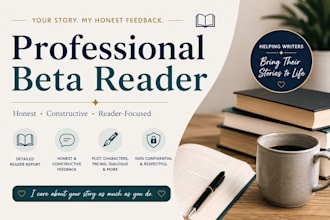 beta read your novel and provide detailed feedback