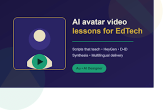 create ai avatar explainer videos for your edtech course or training