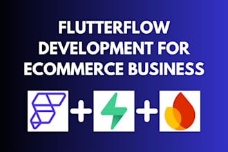 design a flutterflow ecommerce app for mobile shop conversion