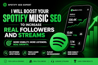 boost your spotify music SEO to increase real followers and streams