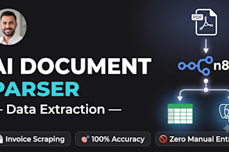 build ai document parser and automated data extraction in n8n