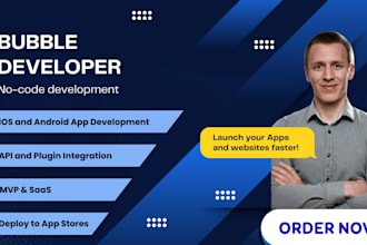 bubble io app developer, bubble io mobile app, bubble mvp, saas, API integration