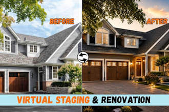 do home virtual furniture renovation, and realistic home virtual staging
