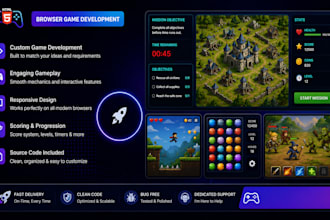 custom browser game prototype development in HTML5 javascript