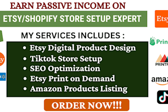 setup shopify sales channel sync with amazon, etsy, tiktok shop and walmart mark