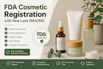 register fda compliance for cosmetics registration with new laws